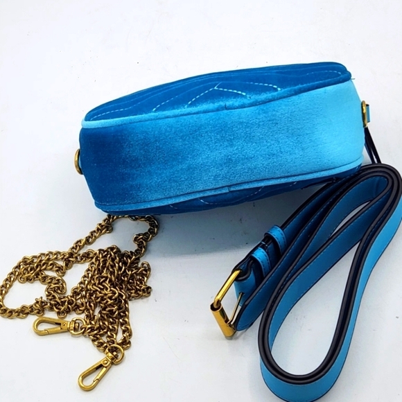 Travel PU Leather Waist Adjustable Belt Bag In Velvet Teal - Picture 3 of 14
